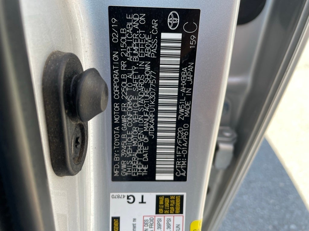2019 Toyota Prius L